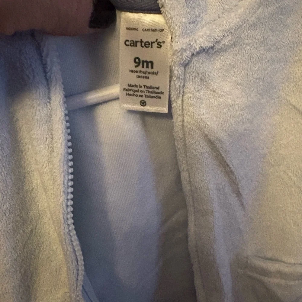 Carter's Soft Blue Kids Zip-Up Hoodie